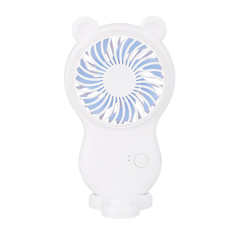 Handheld Pocket Mini Fan Portable With Bracket USB Mini Fan Portable Pocket Fan Cartoon Handheld
